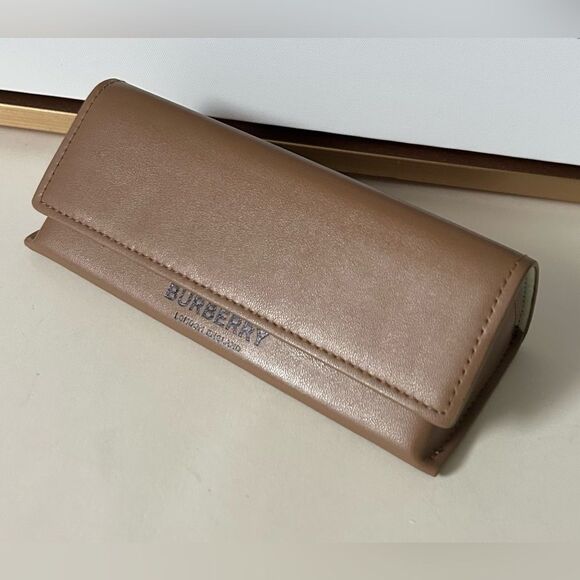 Authentic Burberry Brown Sunglass case eyeglass hard case - Picture 7 of 11